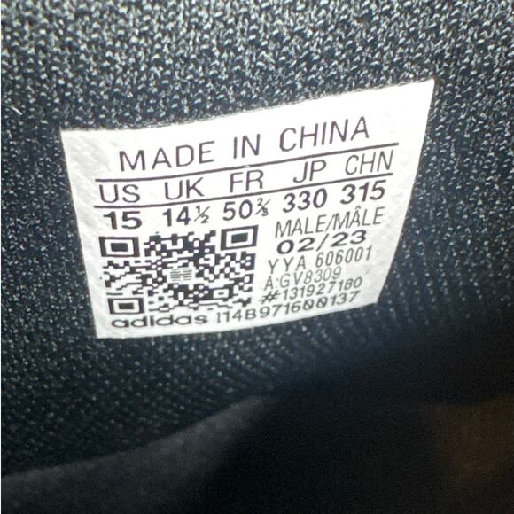 Adidas Nasty 2.0 Black/Metallic Football Cleats Mens Size 15 (GV8309) - Picture 10 of 10